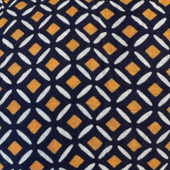 Profile by Gottex Let It Be Wrap Dress Womens L Orange Navy E24093158 V-neck SS - Picture 7 of 16